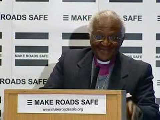 Desmond Tutu Speaking at the Make Roads Safe Africa Launch